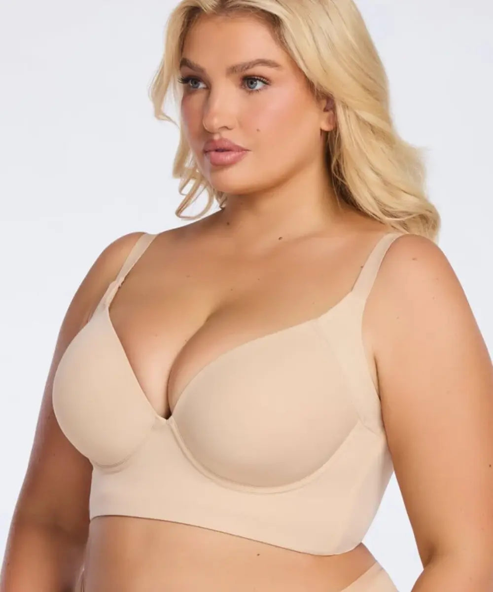 CurveShapeApparel® Back Rolls Smoothing Bra