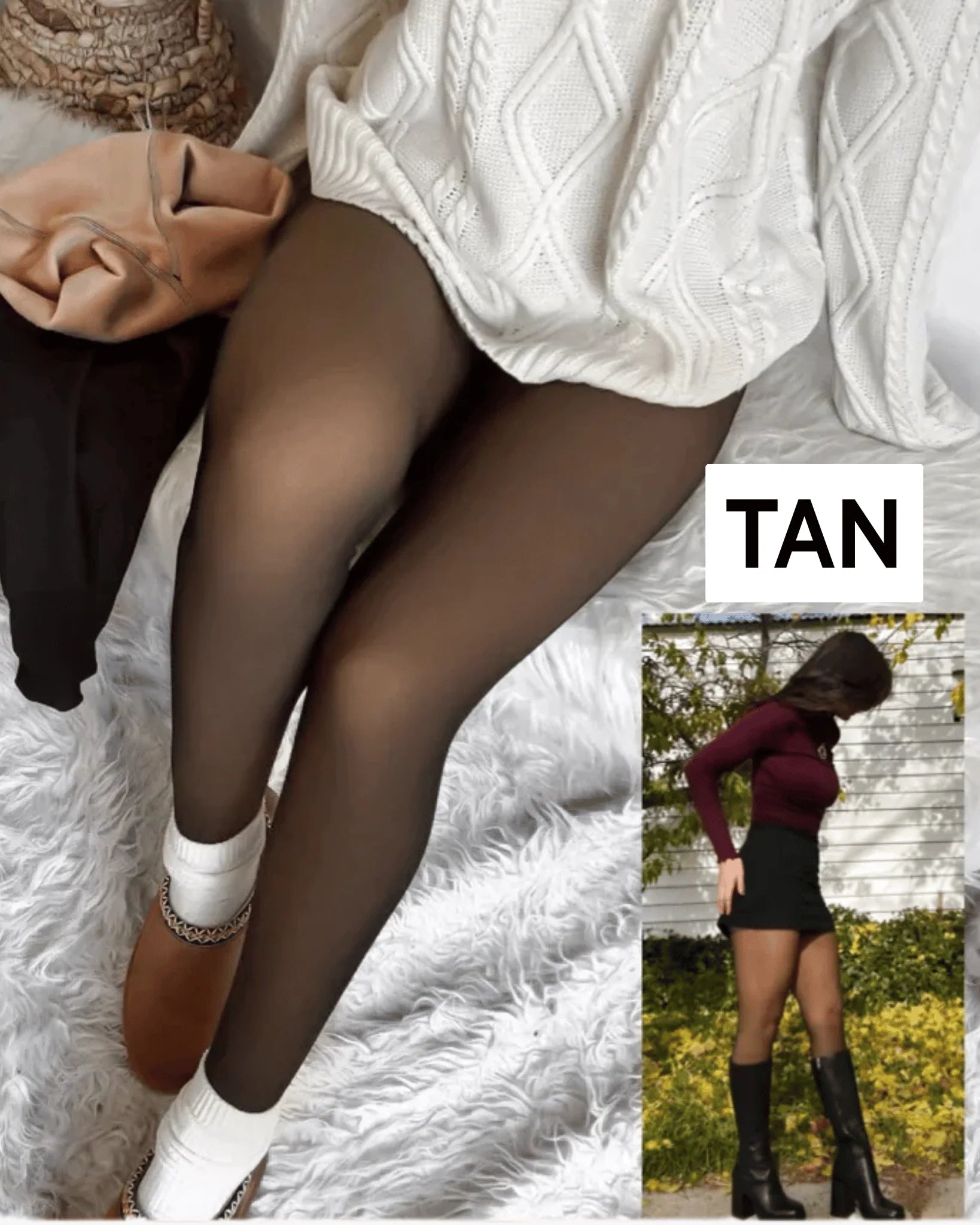 CurveShapeApparel- The Glow Up TikTok Viral Magic Leggings With Compression Band & One Seam