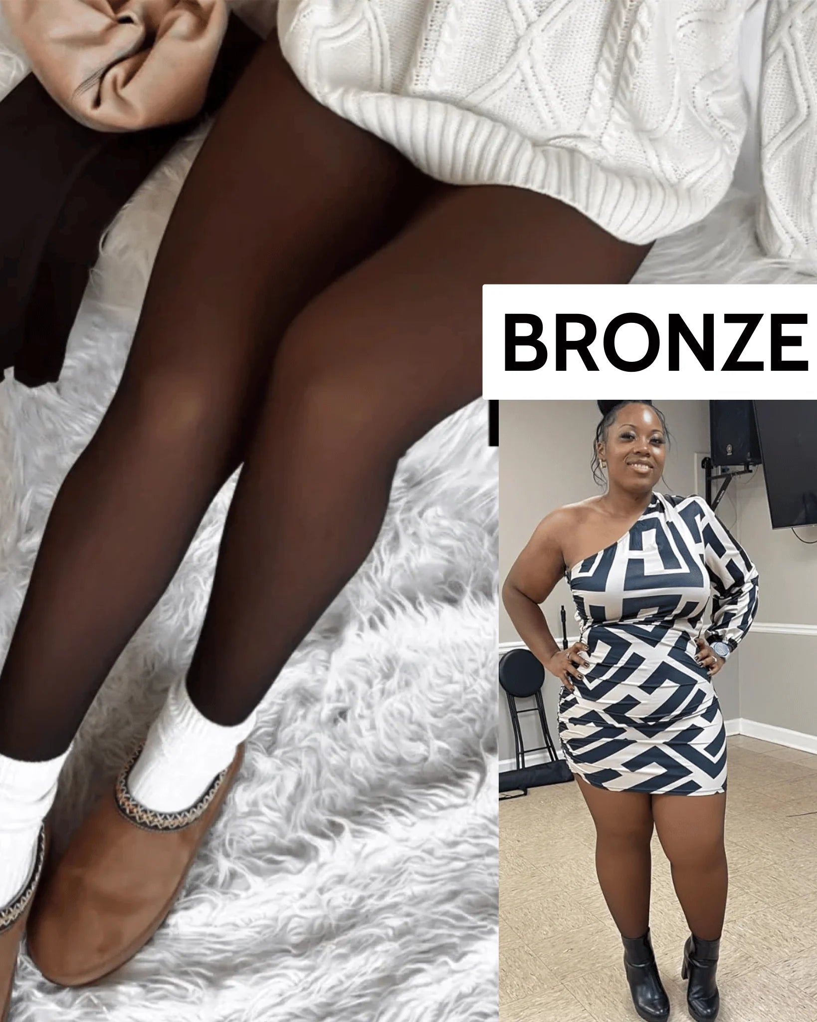 CurveShapeApparel- The Glow Up TikTok Viral Magic Leggings With Compression Band & One Seam