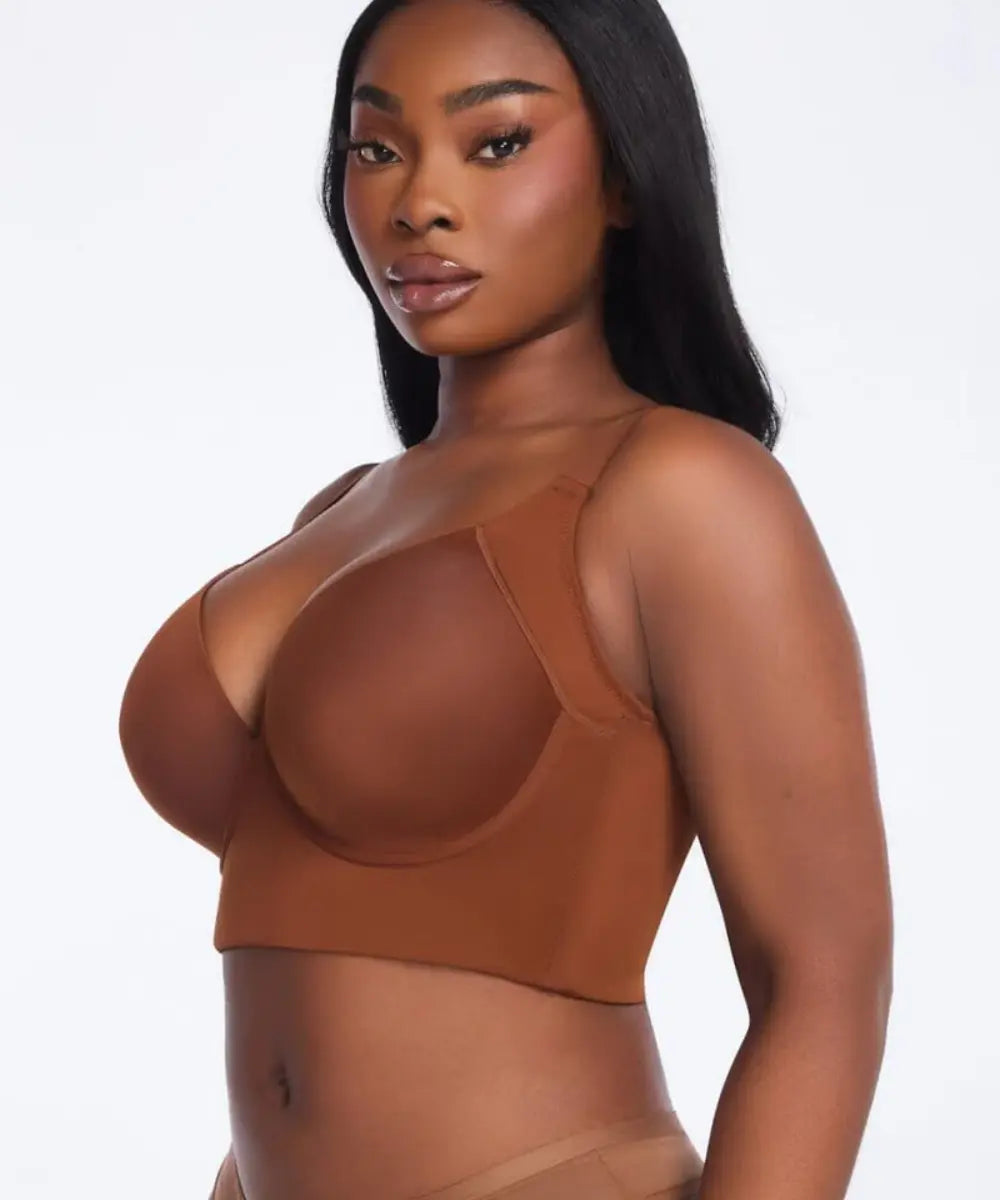 CurveShapeApparel® Back Rolls Smoothing Bra
