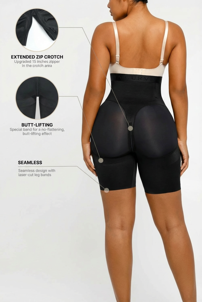 CurveShapeApparel® Airslim™ Butt Lifting High Waist Shaping Shorts