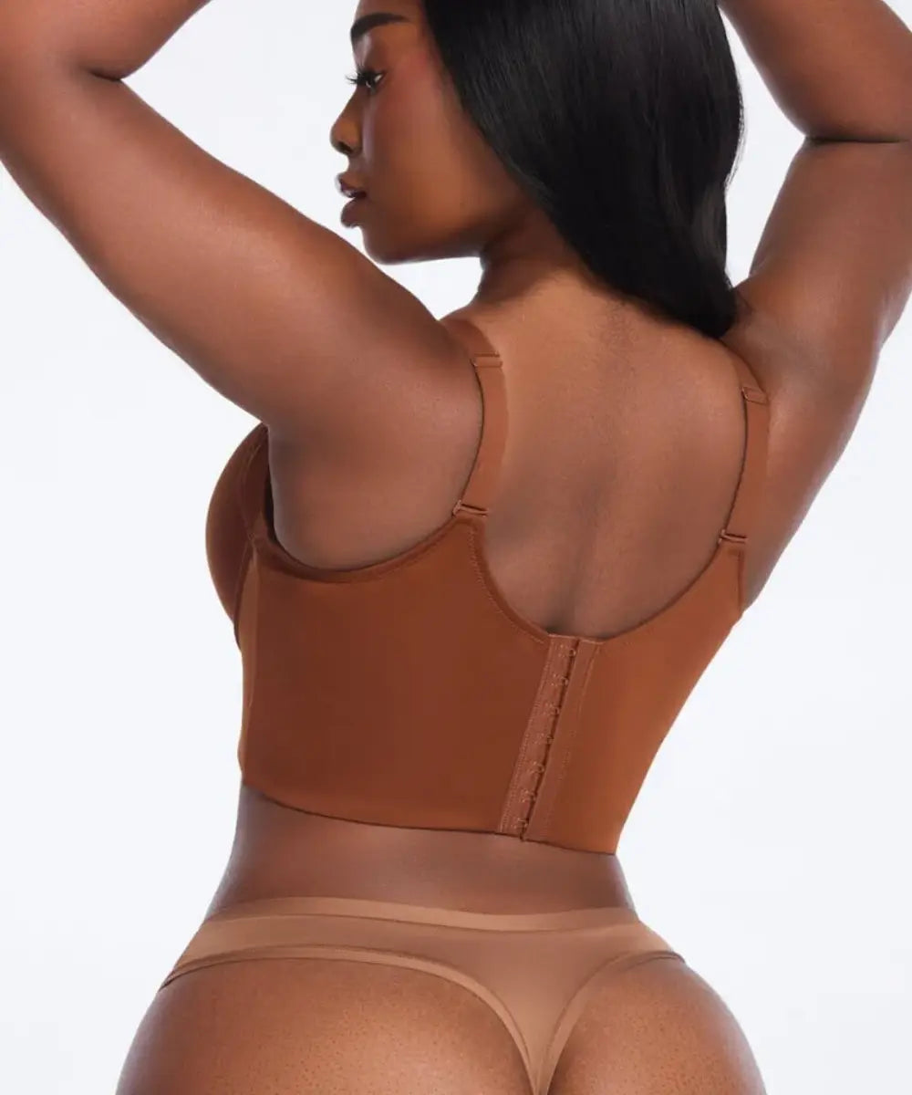 CurveShapeApparel® Back Rolls Smoothing Bra