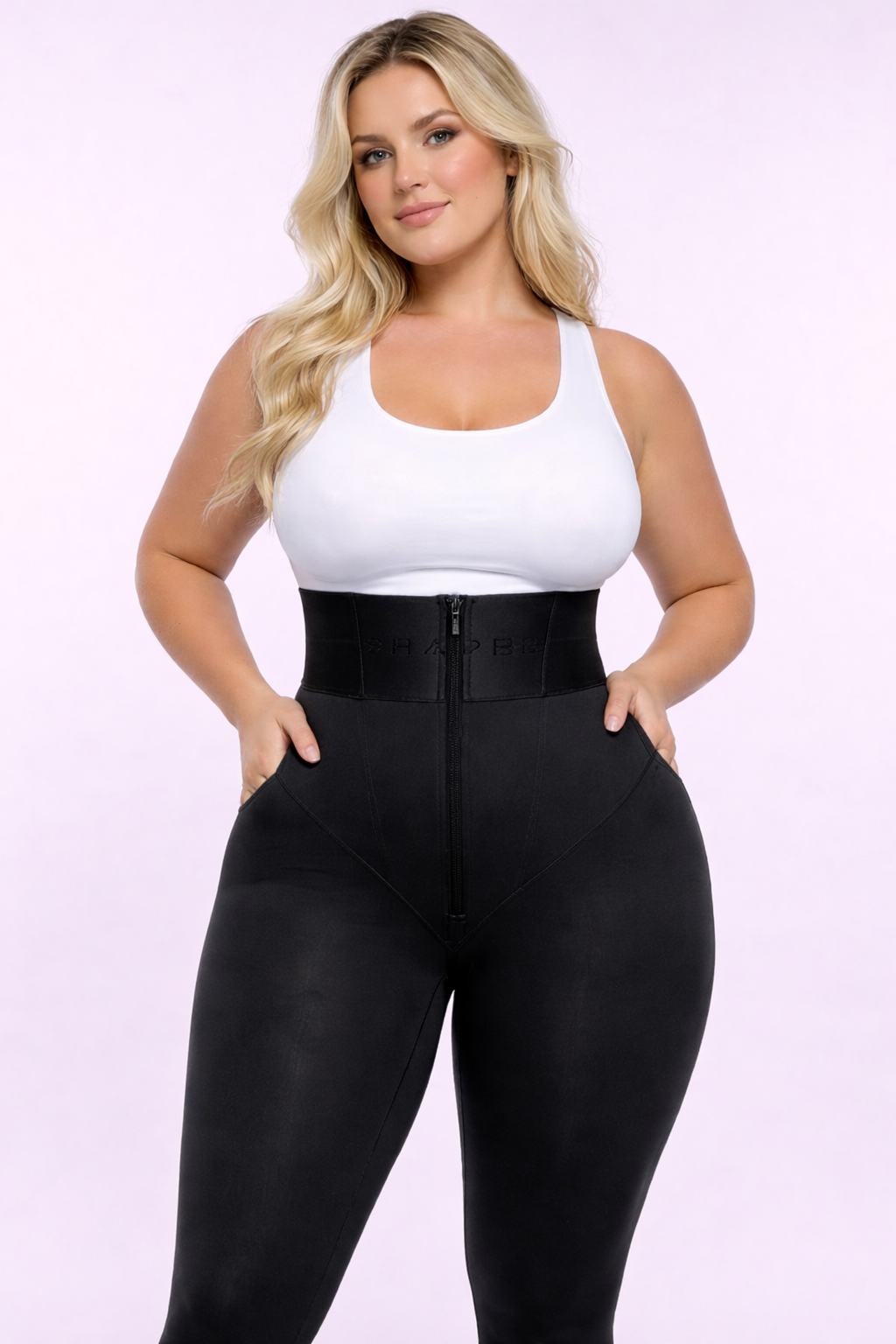 CurveShapeApparel AirSlim High Waisted Full Length Shaping Leggings