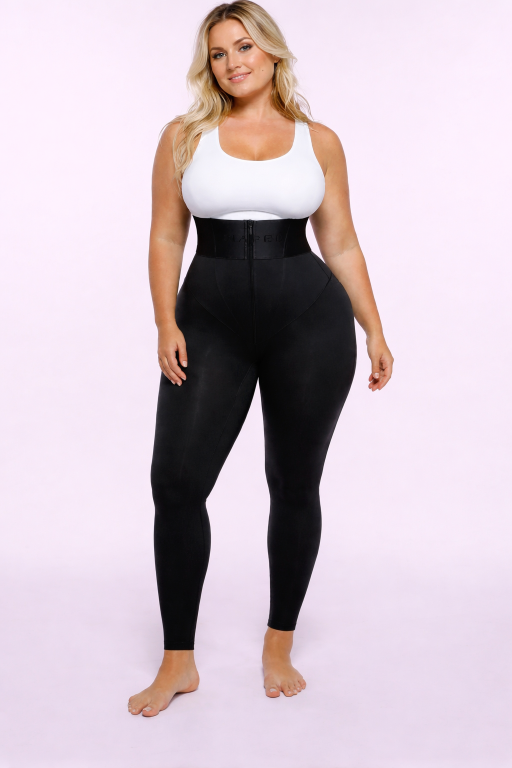 CurveShapeApparel AirSlim High Waisted Full Length Shaping Leggings