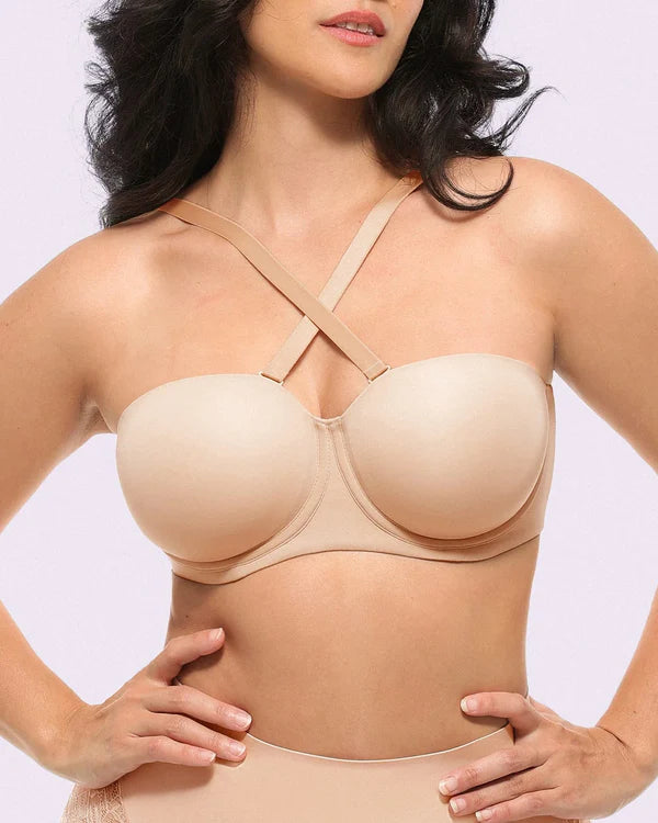 CurveShapeApparel® AirSlim® Strapless Push Up Bra