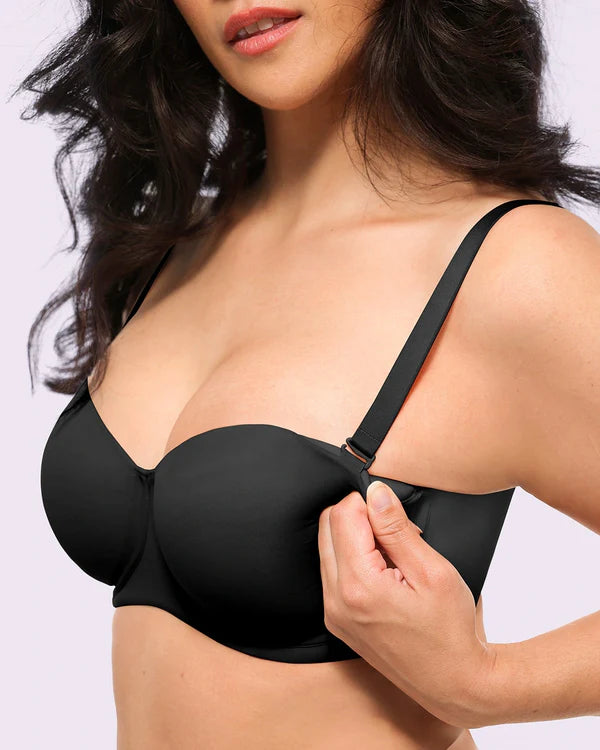 CurveShapeApparel® AirSlim® Strapless Push Up Bra