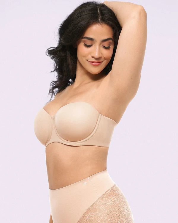 CurveShapeApparel® AirSlim® Strapless Push Up Bra