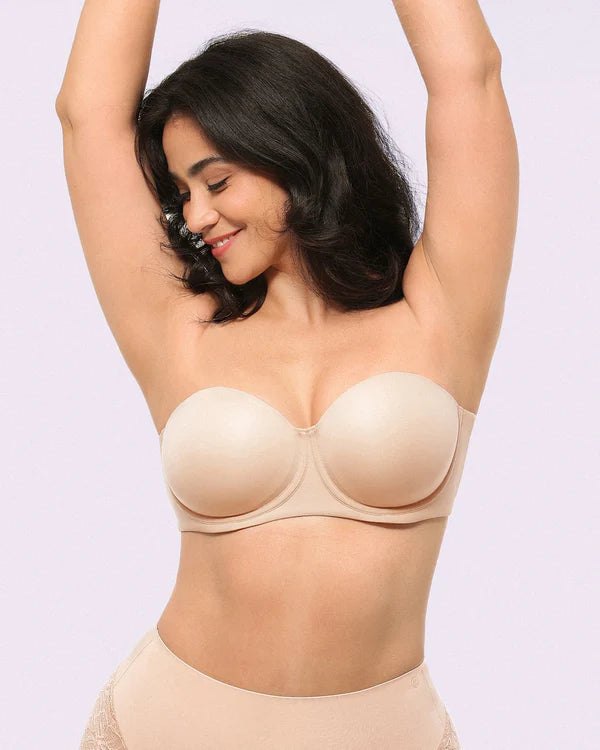 CurveShapeApparel® AirSlim® Strapless Push Up Bra