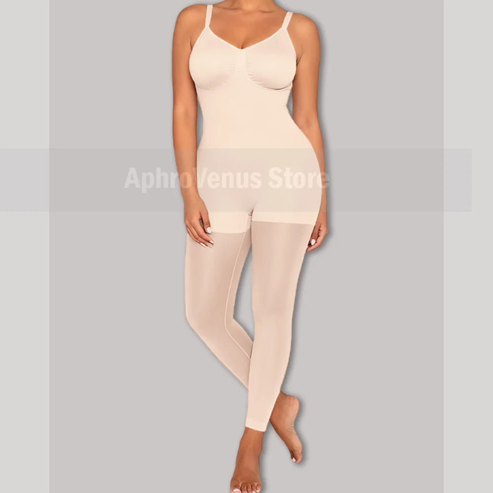 Women's Full Body Shaper High-Waisted Tummy Control Legging Yoga Shapewear with Seamless Design for Waist Compression Garment