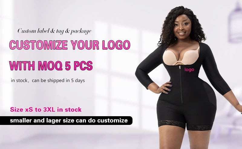 Plus Size Post Surgery Sculpting Compression Tummy Control Shapewear Faja Moldeadora Colombianas for Women BBL Recovery