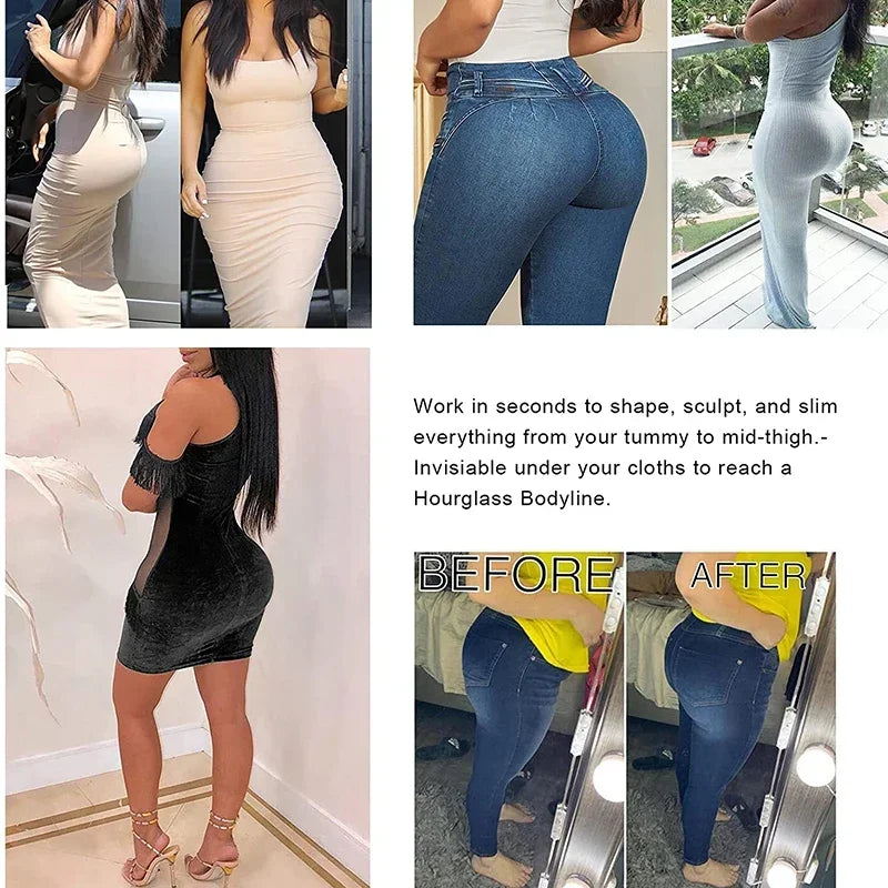 Women's Full Body Shaper High-Waisted Tummy Control Legging Yoga Shapewear with Seamless Design for Waist Compression Garment