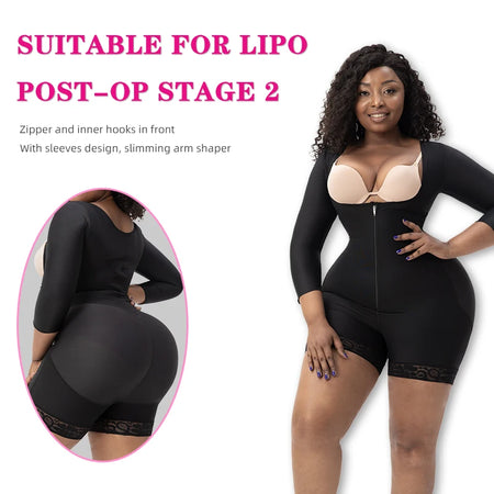 Plus Size Post Surgery Sculpting Compression Tummy Control Shapewear Faja Moldeadora Colombianas for Women BBL Recovery