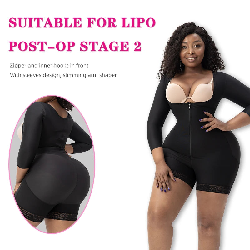 Plus Size Post Surgery Sculpting Compression Tummy Control Shapewear Faja Moldeadora Colombianas for Women BBL Recovery