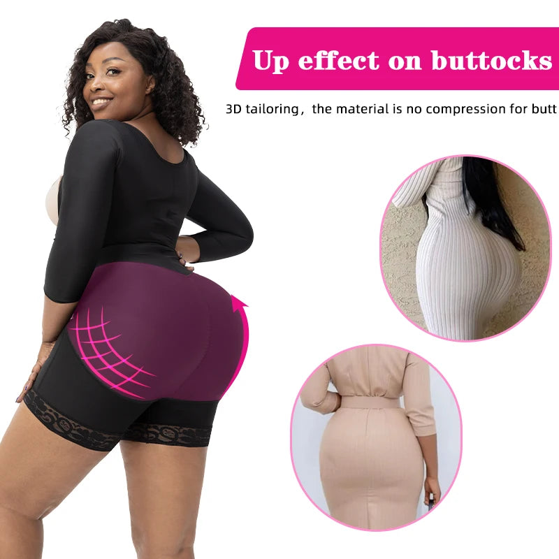 Plus Size Post Surgery Sculpting Compression Tummy Control Shapewear Faja Moldeadora Colombianas for Women BBL Recovery