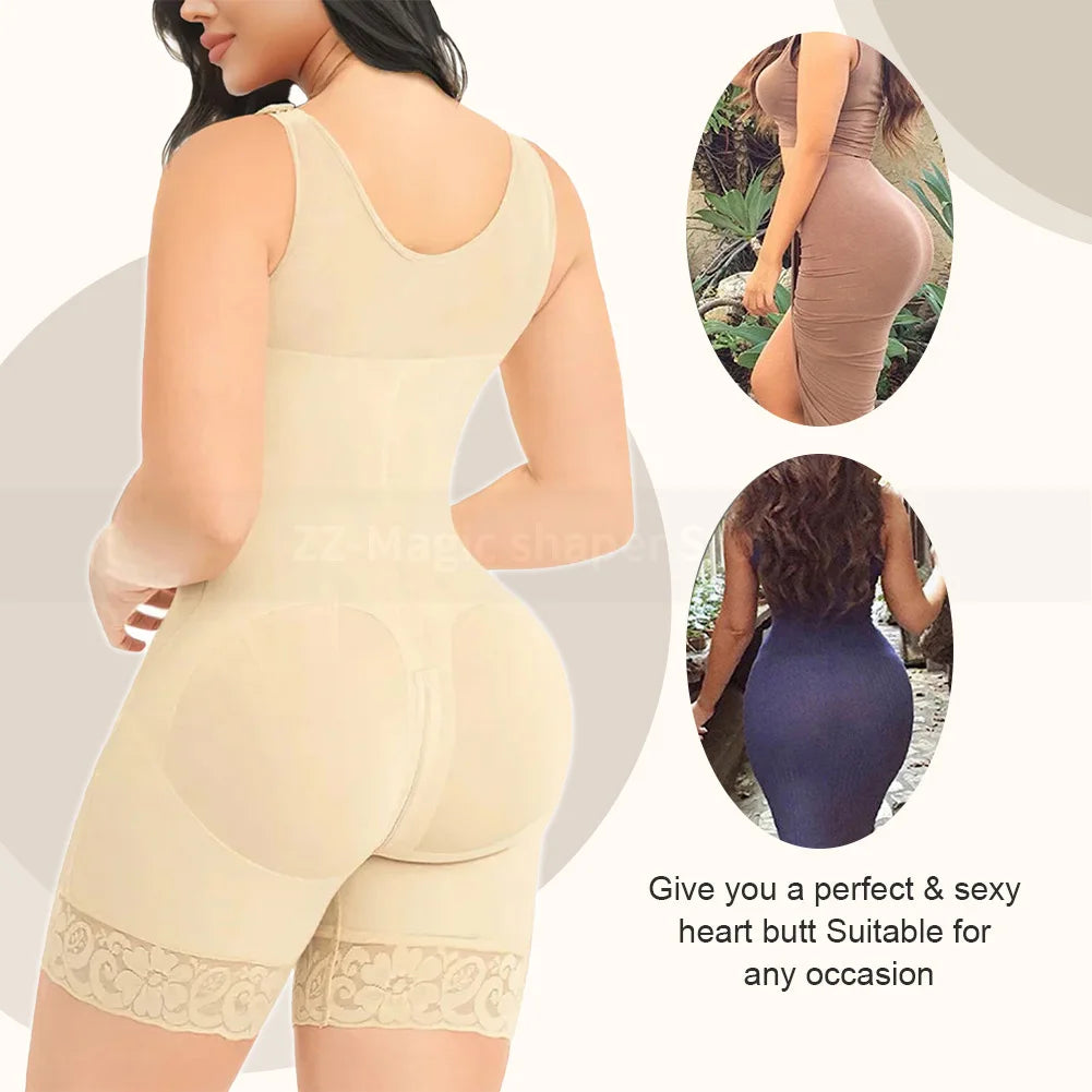 CurveShapeApparel Fajas Colombian Shapewear for Women Post-Surgery BBL Girdle Waist Trainer Full Body Compression Flat Tummy Hourglass Shaper