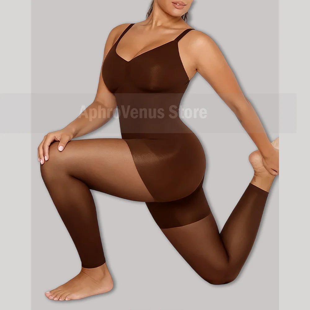 Women's Full Body Shaper High-Waisted Tummy Control Legging Yoga Shapewear with Seamless Design for Waist Compression Garment