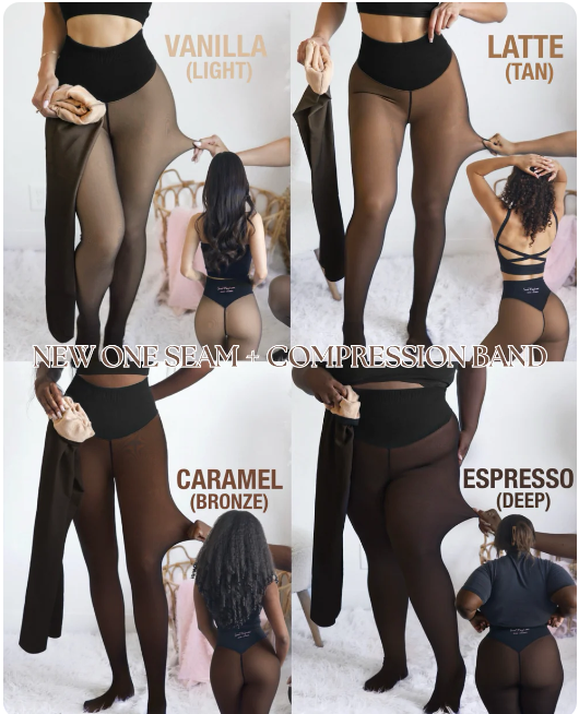 CurveShapeApparel- The Glow Up TikTok Viral Magic Leggings With Compression Band & One Seam