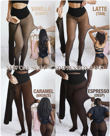 CurveShapeApparel- The Glow Up TikTok Viral Magic Leggings With Compression Band & One Seam