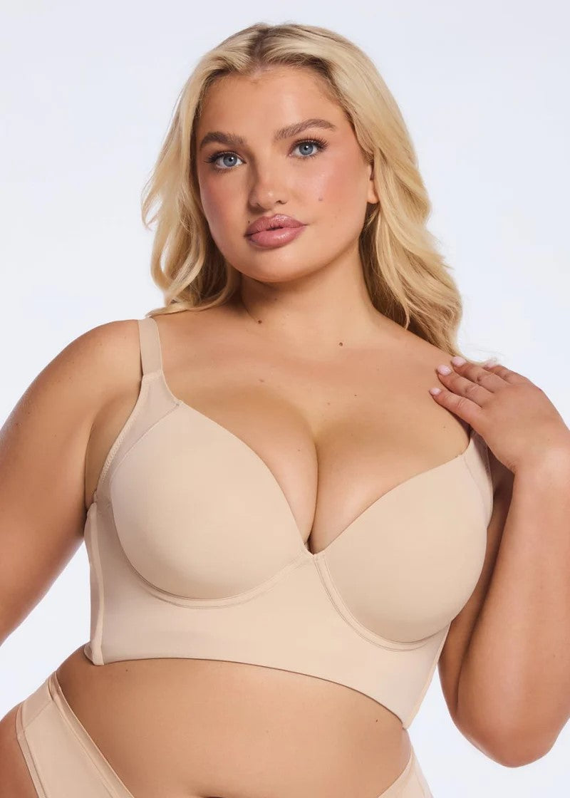 CurveShapeApparel® Back Rolls Smoothing Bra