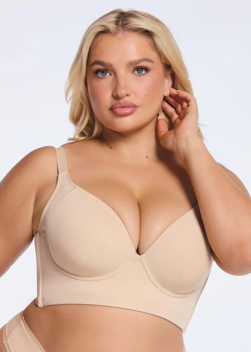 CurveShapeApparel® Back Rolls Smoothing Bra