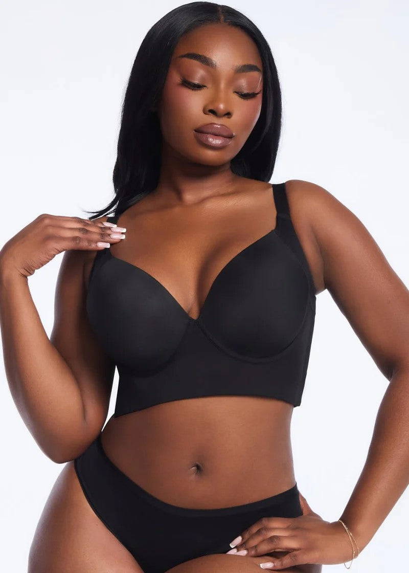 CurveShapeApparel® Back Rolls Smoothing Bra