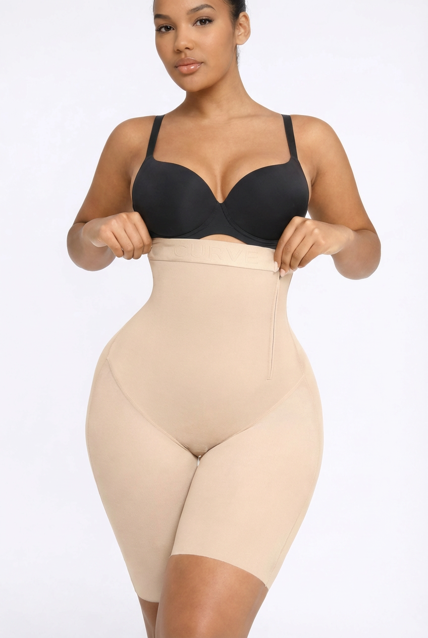CurveShapeApparel® Airslim™ Butt Lifting High Waist Shaping Shorts